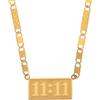 HIJONES 11 11 Collana di Numeri d'Angelo da Donna in Acciaio Inossidabile Gioielli Numerologici con Catena A Barretta