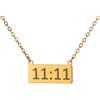 HIJONES 11 11 Collana di Numeri d'Angelo da Donna in Acciaio Inossidabile Gioielli Numerologici con Catena A Barretta