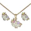 Sanico BJS016 PARURE HAPPY UNICORN GOLD PLATED