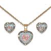 Sanico BJS018 PARURE HEART IN HEART GOLD PLATED