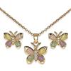 Sanico BJS003 PARURE ORECCHINI+COLLANINA BUTTERFLY GOLD PLATED