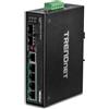 ‎TRENDnet TRENDnet 6-Port Hardened Industrial Gigabit PoE+ DIN-Rail Switch, TI-PG62, 4 x G
