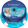 Verbatim CD-R Wide Inkjet Printable 700MB 80 Minuti cake AZO 52X Vergini Vuoti CD -R Originali Box Print Stampabili 43439