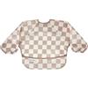 Tiny Twinkle - LSB-52_01 - Bavaglino grembiule per bambini impermeabile a maniche lunghe, con tasca, richiudibile, da viaggio, 6-24 mesi