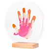 Patrocle LouYou Kit Impronte Famiglia 3 Nacré - Coffret Nascita Personalizzato - Kit Decorativo Bimbo - Regalo Mamma Festa della Mamma - Plexiglass e Supporto Legno Naturale - Idee Nascita - Made in France