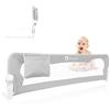 lionelo Eva Sponda Letto Universale 150 cm. Altezza 42 cm e Reclino a 180° | Barriera Protettiva per Bambini, Installazione Facile, Blocco StandSafe, Tasca Portaoggetti e Struttura Sicura