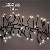 KAEMINGK Lumineo Cluster 1512 LED 14 m Bianco Caldo Dimmer Timer