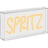 WD LifeStyle Insegna Neon con Cornice in Plexiglass 23 x 13 Cm Decoro Spritz