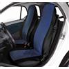 Cora CO.RA. Set di coprisedili anteriori in tessuto di cotone blu e nero per SMART FORTWO Coupé (451), FORTWO Coupé (453) e FORTWO Cabrio (451)