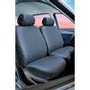 Cora CO.RA. Set di coprisedili anteriori e posteriori in tessuto di cotone grigio/blu per FIAT PANDA (169)