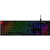HyperX Alloy Origins PBT HX Red - Tastiera meccanica da gioco, dimensioni complete (100%), cavo, USB, interruttore meccanico, LED RGB, nero
