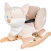 Nattou, doudou a forma di animale oscillante, modello volpe Flo, completo di cintura di sicurezza, per un movimento avanti e indietro divertente