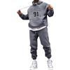 Jinitaimei Tuta Uomo Sportive Completa Invernale Felpa con Cappuccio E Pantaloni Training Fitness 2 Pezzi Tuta da Ginnastica