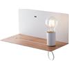 Luce Ambiente e Design Applique FLASH in metallo con presa USB