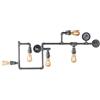 Luce Ambiente e Design Plafoniera AMARCORD in metallo invecchiato stile industrial (5xE27)