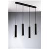 Luce Ambiente e Design Lampadario a sospensione FLUKE con quattro pendenti e struttura tubolare