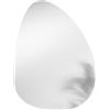 MiBYMi Specchio DROP dal design a goccia con illuminazione a LED, CCT 2 temperature, pellicola antideflagrante, 60 x 80 cm.