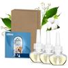 Glade Liquido Elettrico Profumatore per Ambienti Refreshing Air 3 Ricariche | Elimina gli Odori degli Animali Domestici, Fino a 120 Giorni di Profumo per Ricarica, Fragranza Regolabile