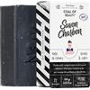 Monsieur BARBIER Sapone Viso Carbone Attivo Uomo 100g | Purifica e disintossica in profondità. Bambù, jojoba, palmarosa. Surgrasso, artigianale, vegano, certificato COSMOS NAT.