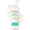 Aveeno CALM+RESTORE Detergente viso - pulizia delicata con avena prebiotica e partenio, rimuove sporco e sebo, lenisce la pelle sensibile e idrata, non fa schiuma