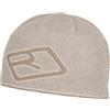 Ortovox Merino Logo Knit Beanie - WHITE TEA