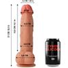 CYBER SILICOCK - SAUL SILICONE LIQUIDO MORBIDO ULTRA REALISTICO 21 CM -O- 4.2 CM