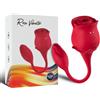 ARMONY STIMULATORS ARMONY - VIBRATORE E SUCCHIATORE CLITORIDE ROSA 10 MODALITÀ ROSSO