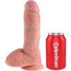 KING COCK - 8 DILDO FLESH CON SFERE 20.3 CM