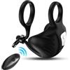ARMONY FOR HIM ARMONY - ANELLO VIBRATORE MANTA SCROTO TELECOMANDO NERO