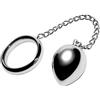 METAL HARD - ANELLO COCK 40MM + CATENA CON SFERA IN METALLO