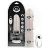COCK MILLER - DILDO CON VENTOSA, LUCI E VIBRAZIONE CON TELECOMANDO BIANCO 19,5 CM