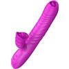 ARMONY VIBRATORS ARMONY - ANGELIA VIBRATORE MULTIFUNZIONE DOPPIA LINGUA VIOLA EFFETTO CALORE