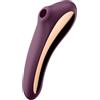 SATISFYER AIR PULSE SATISFYER - VIBRATORE DUAL KISS AIR PULSE ROSSO VINO