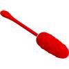 FUN TOYS PRETTY LOVE - UOVO VIBRANTE CON TEXTURE MARINA RICARICABILE ROSSA