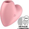 SATISFYER AIR PULSE SATISFYER - CUTIE HEART STIMOLATORE E VIBRATORE AIR PULSE ROSA