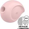 SATISFYER AIR PULSE SATISFYER - STIMOLATORE DI IMPULSI D'ARIA SUGAR RUSH E VIBRATORE ROSA