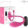 INTENSE REMOTE CONTROL INTENSE - JANICE U VIBRATORE DOPPIA STIMOLAZIONE 10 VIBRAZIONI ROSA TELECOMANDO