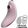 SATISFYER AIR PULSE SATISFYER - VULVA LOVER 1 STIMOLATORE E VIBRATORE A IMPULSI D'ARIA VIOLA