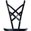 BIJOUX MAZE BIJOUX INDISCRETS - IMBRACATURA CROSSOVER MAZE CON COLLANA NERA