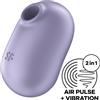 SATISFYER AIR PULSE SATISFYER - PRO TO GO 2 DOPPIO STIMOLATORE E VIBRATORE VIOLA