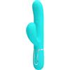 HIGH TECH PRETTY LOVE - VIBRATORE MULTIFUNZIONE PERLITA 3 IN 1 G-SPOT VERDE ACQUA