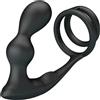 MR PLAY - PLUG ANALE VIBRANTE CON ANELLO PER PENE E TELECOMANDO