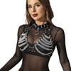 SUBBLIME FETISH SUBBLIME - IMBRAGATURA REGGISENO E COLLANA CON CATENE TAGLIA UNICA