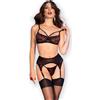 CHILIROSE SETS CHILIROSE - CR 4693 SET QUATTRO PEZZI ROSSO/NERO L