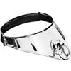 METAL HARD - COLLARE DI CONTENIMENTO RIGIDO IN METALLO CON ANELLO E LUCCHETTO 12,5 CM