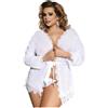 SUBBLIME QUEEN PLUS SIZE SUBBLIME - BABYDOLL BLANCO CON FRANJATALLA GRANDE
