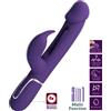 HIGH TECH PRETTY LOVE - VIBRATORE MULTIFUNZIONE KAMPAS RABBIT 3 IN 1 CON LINGUA VIOLA