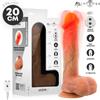 MR. INTENSE HIGH TECH MR INTENSE - DILDO VIBRANTE LOGAN IN SILICONE CON EFFETTO CALORE E TELECOMANDO 20 CM -Ø- 4,1 CM
