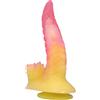 POWER MONSTERS - DILDO FANTASY MOSTRO ONDULATO CON VENTOSA 22,5 CM Ø 5,5 CM ROSA E GIALLO
