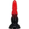POWER MONSTERS - DILDO FANTASY DRAGO DI FUOCO CON VENTOSA 24,5 CM Ø 5,8 CM ROSSO E NERO